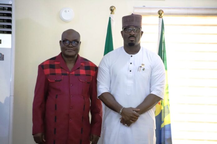 Needs Of NPF Permanent Secretary, Ministry of Police Affairs, Dr. Anuma Ogbonnaya Nlia and Executive Secretary, Nigeria Police Trust Fund (NPTF), Mr. Mohammed Sheidu during a visit to the Nigeria Police Trust Fund (NPTF) Headquarters in Wuse by the Management of the Ministry of Police Affairs led by the Permanent Secretary.