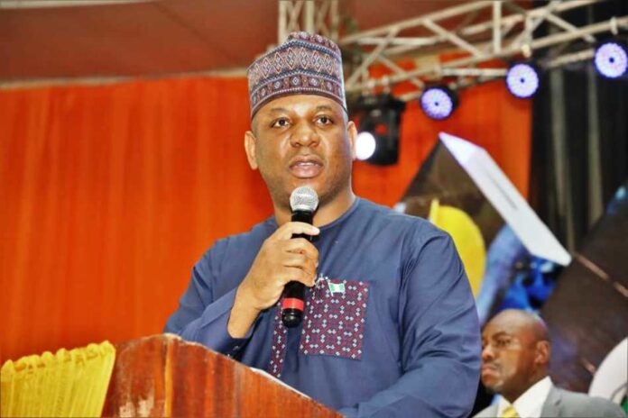 Prince Shuaibu Abubakar Audu The Honourable Minister of Steel Development, Prince Shuaibu Abubakar Audu delivering his speech during the closing Ceremony of the Bootcamp Training and Empowerment for Nigerian Youths held on Friday 23rd May 2025 in Onitsha Anambra State.