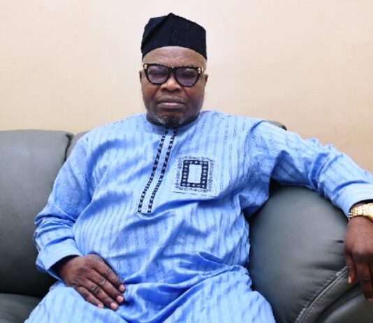 Surveyor General of the Federation (SGOF) Surv. Abudulganiyu Adeyemi Adebomehin, during the TVC programme