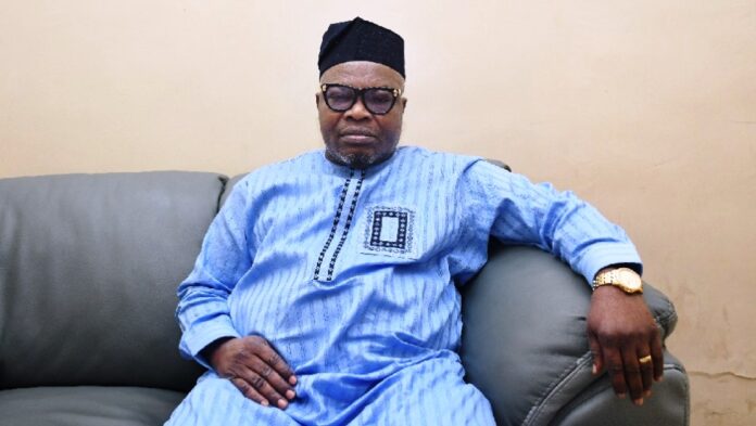 Surv. Abudulganiyu Adeyemi Adebomehin Surveyor General of the Federation (SGOF) Surv. Abudulganiyu Adeyemi Adebomehin, during the TVC programme