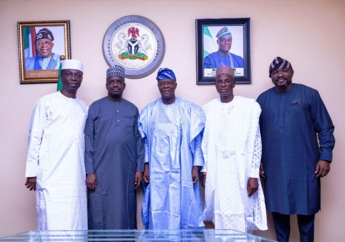 CME Meets Downstream Leaders From Left to Right 1. Abdulkabir Adisa Aliu, CEO of Matrix Energy 2. Alhaji Auwalu Abdullahi Rano, CEO of A.A. Rano 3. Wale Edun, Honourable Minister of Finance and Coordinating Minister of the Economy. 4. Yakubu Maishanu, Chairman/CEO of AYM Shafa Ltd 5. Temitope Akinyemi, S.A to the Minister.