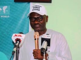 The DG IPCR, Dr Joseph Ochogwu giving his remarks at the event
