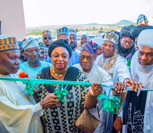 Former President Obasanjo, Gov. Inuwa Yahaya Commission Ultra-Modern Processing Factory in Gombe