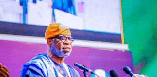 Hon. Minister of Solid mineral Development, Mr. Dela Alake