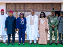 Secretary to the Government of the Federation, Sen. George Akume, fnim, CON, represented by the Hon. Minister of Budget and Economic Planning, Sen. Abubakar Atiku Bagudu, CON, inaugurates Inter-Ministerial Committee on Nigeria's 26th Democracy Day Anniversary on Thursday, 5th June, 2025 in Abuja.