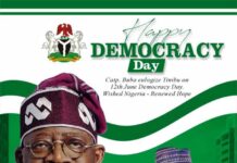 NTAC DG, Rt. Hon. Dr. Yusuf Buba Yakub, Commemorates and Celebrates with Nigerians on the Occasion of Democracy Day