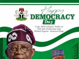 NTAC DG, Rt. Hon. Dr. Yusuf Buba Yakub, Commemorates and Celebrates with Nigerians on the Occasion of Democracy Day