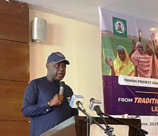 The Permanent Secretary, Federal Ministry of Water Resources and Sanitation, Mr. Richard Pheelangwah, delivered the keynote address on behalf of the Honourable Minister during the Gender Dissemination Workshop.