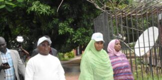 From left: Registrar, National Examination Council, Prof. Ibrahim Wushishi; Minister of State for Education, Prof. Suwaiba Ahmad; and the Special Adviser on Education and Quality Assurance to the Minister of State for Education, Mujida Bello, during the monitoring of 2025 National Common Entrance Examination (NCEE) at Model Secondary School, Maitama in Abuja on Saturday (14/6/25).