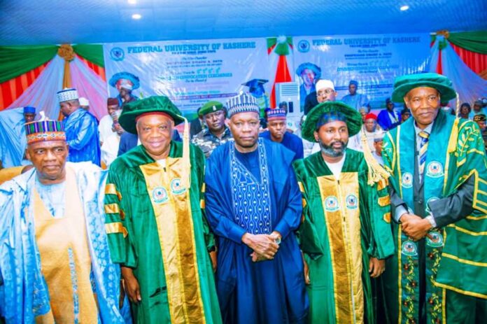 Governor Inuwa Yahaya Attends Combined Convocation of Federal University of Kashere