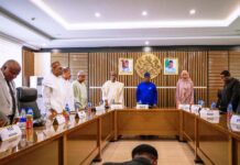 Secretary to the Government of the Federation, Sen. George Akume, fnim, CON, chairs Inter-Ministerial Committee for State Funeral of Former President Muhammadu Buhari, GCFR on Monday, 14th July, 2025 in Abuja.