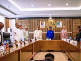 Secretary to the Government of the Federation, Sen. George Akume, fnim, CON, chairs Inter-Ministerial Committee for State Funeral of Former President Muhammadu Buhari, GCFR on Monday, 14th July, 2025 in Abuja.