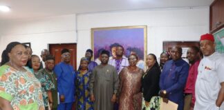 The Permanent Secretary, Dr. Mukhtar Yawale Muhammad with Directors and members of the MSSP committee during the official inauguration ceremony.