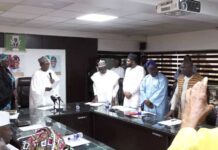 The Honourable Coordinating Minister for Health & Social Welfare Prof. Muhammad Ali Pate officially inaugurating the Statutory members of the Governing Council of the Nigeria Health Insurance Authority NHIA, an agency under the Federal Ministry of Health & Social Welfare.