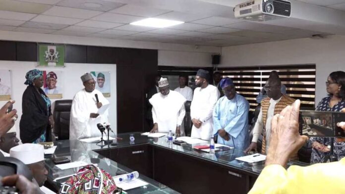 NHIA Governing Council The Honourable Coordinating Minister for Health & Social Welfare Prof. Muhammad Ali Pate officially inaugurating the Statutory members of the Governing Council of the Nigeria Health Insurance Authority NHIA, an agency under the Federal Ministry of Health & Social Welfare.