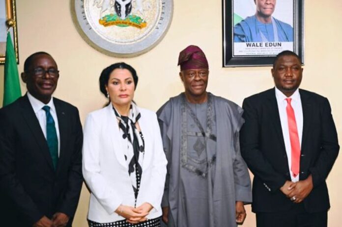 The Minister of Finance and Coordinating Minister of the Economy, Mr. Wale Edun (3rd left) and the Minister of State for Finance, Dr. Doris Uzoka-Anite pose for a group photo with the newly appointed MD/CEO Nigeria Deposit Insurance Corporation (NDIC), Mr. Thompson Oludare Sunday (1st left) and Executive Director (Operations) NDIC, Dr. Kabir Sabo Katata (1st right) during their inauguration as the new NDIC Management by the Honourable Minister in Abuja. The Minister of Finance and Coordinating Minister of the Economy, Mr. Wale Edun (3rd left) and the Minister of State for Finance, Dr. Doris Uzoka-Anite pose for a group photo with the newly appointed MD/CEO Nigeria Deposit Insurance Corporation (NDIC), Mr. Thompson Oludare Sunday (1st left) and Executive Director (Operations) NDIC, Dr. Kabir Sabo Katata (1st right) during their inauguration as the new NDIC Management by the Honourable Minister in Abuja.