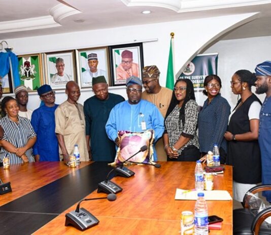 Surveyor General of the Federation Surv Abuduganiyu Adebomehin honoured by the YSN