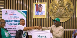 Secretary to the Government of the Federation, Sen. George Akume, fnim, CON, represented by the Permanent Secretary overseeing General Services Office, Mohammed Sanusi Danjuma, FCNA, flags off Groundbreaking Compendium of 250 Top Performers in Nigeria to commemorate Nigeria's 65th Independence Anniversary in collaboration with OyanaHealth Limited on Thursday, 3rd July, 2025 in Abuja.