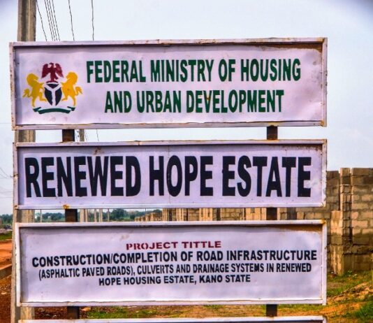 Ongoing Renewed Hope City and Estate in Lambu, Kano State, Friday, 25th July, 2025.