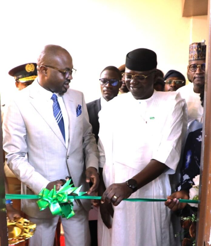 Passport Front Office For Senior Public Officials L-R: The Minister of Interior, Dr. Olubunmi Tunji-Ojo and the Minister of Water Resources, Professor Joseph Utsev during the Commissioning of the Ministry of Interior Passport Front office