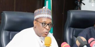 The Inaugural Inter-Ministerial Advisory committee meeting on Nigeria's hosting the 5th Global High- Level Ministerial Conference on Antimicrobial Resistance AMR, slated for 29-30 June 2026. The Honourable Coordinating Minister for Health & Social Welfare Prof. Muhammad Ali Pate addressing participants during the meeting.