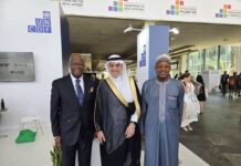 Photo Caption (L-R): 1. Mr. Wale Edun, Honourable Minister of Finance and Coordinating Minister of the Economy, Federal Republic of Nigeria 2. His Excellency Mohammed Al-Jadaan, Minister of Finance, Kingdom of Saudi Arabia 3. Senator Abubakar Atiku Bagudu, Honourable Minister of Budget and Economic Planning, Federal Republic of Nigeria