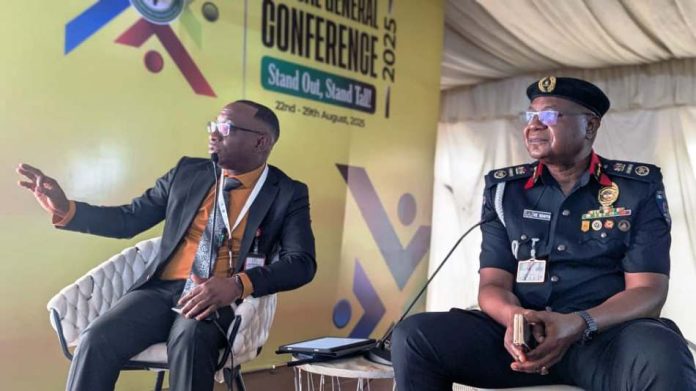 Director-General, Bureau of Public Procurement (BPP), Dr. Adebowale A. Adedokun, FCIPS, ACFE, left, makes his presentation at the 65th Edition of the Annual 2025 Conference of the Nigerian Bar Association (NBA) in Enugu