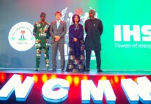 L–R: Ayotade Oyinlola, Executive Vice President and Chief Human Resources Officer, IHS Nigeria; Mohamad Darwish, Executive Vice President, IHS Nigeria, CEO and Co-Founder; Hannatu Musa Musawa, Minister of Art, Culture, Tourism and the Creative Economy and Olugbile Holloway, Director-General, National Commission for Museums and Monuments (NCMM), at the launch of Nigeria’s first-of-its-kind National Digital Museum on the 15th of August 2025, Lagos, Nigeria.