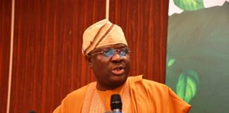 The Permanent Secretary of the Ministry of Agriculture and Food Security, Dr Marcus Olaniyi Ogunbiyi, during the workshop