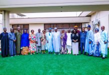 Secretary to the Government of the Federation, Sen. George Akume, fnim, CON, receives in audience Council of Retired Federal Permanent Secretaries (CORFEPS) led by the former Secretary to the Government of the Federation, Dr. Yayale AHMED, CFR, on Thursday, 28th August, 2025 in Abuja.