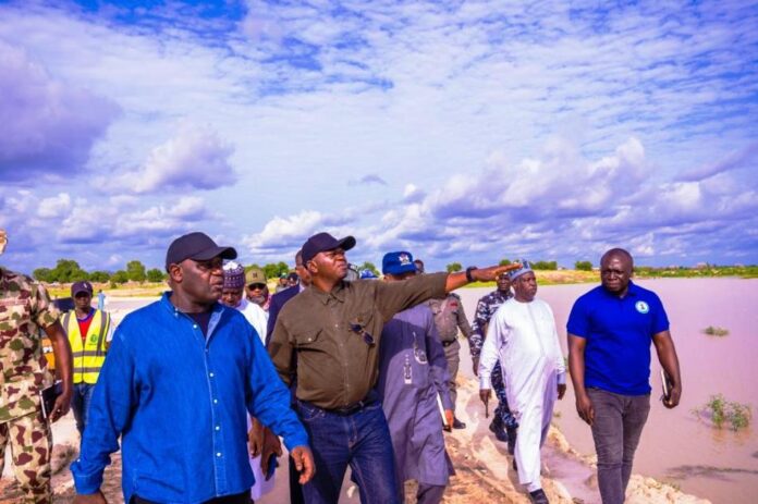 The Honourable Minister of Water Resources and Sanitation, Engr. Prof. Joseph Terlumun Utsev, on 7th August 2025, led an inspection visit to the ongoing upgrading and reconstruction of the Alau Dam in Maiduguri, Borno State, under the Renewed Hope Agenda of President Bola Ahmed Tinubu, GCFR.
