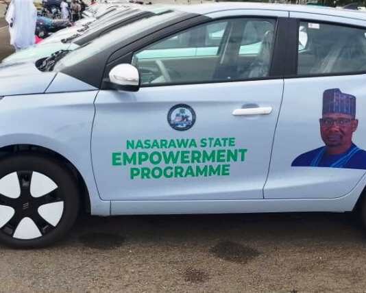Gov Sule Empowers Over 100 Youths with Electric Cars, Tricycles in Nasarawa