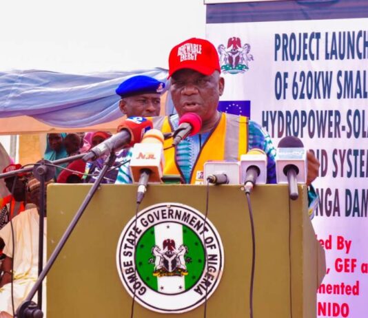 Gombe State Governor, Muhammadu Inuwa Yahaya, CON,