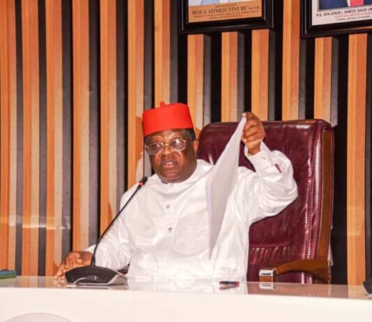 Honourable Minister of Works, Engr. David Umahi, CON, FNSE, FNATE