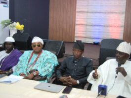 Front row (inset): RMAFC Chairman, Federal Commissioners, and some stakeholders at the occasion