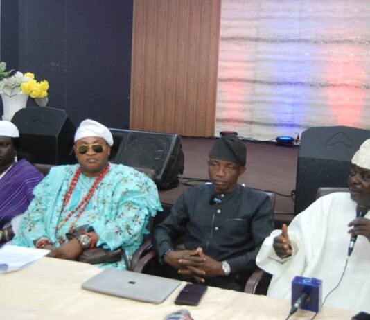 Front row (inset): RMAFC Chairman, Federal Commissioners, and some stakeholders at the occasion