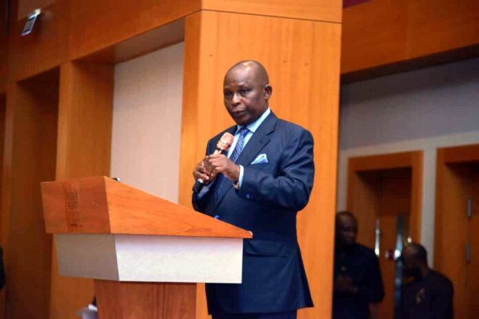 Minister of Justice (HAGF), Lateef Fagbemi The Honourable Attorney General of the Federation and Minister of Justice (HAGF), Lateef Fagbemi SAN, presenting his remarks during the opening ceremony of the ongoing 2025 Ministry Wide Retreat for Top Management and ECM Champions holding from 20th – 24th August, 2025 at Ikot-Ekpene, Akwa Ibom State