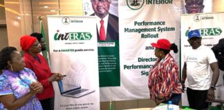 Unveiling the name for ECMS at the Ministry of Interior.