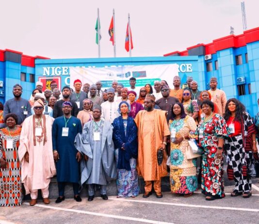 Member Federal House of Representatives and member Committee on Arts and Culture; The Permanent Secretary Ministry of Arts, Culture, Tourism, and the Creative Economy Dr. Mukhtar Yawale Muhammad MFR; The Honourable Minister of Arts, Culture, Tourism, and the Creative Economy Barr. Hannatu Musa Musawa; Chairman House Committee on Tourism & Nigeria/Angola Parliamentary Group, Hon. Arc. Muhammad Muktar PhD and Mr Adesola Olusade former Permanent Secretary of the FCTA at the Ministry’s 2-day 2025 Ministerial & Sectoral Retreat between 20&21st August 2025