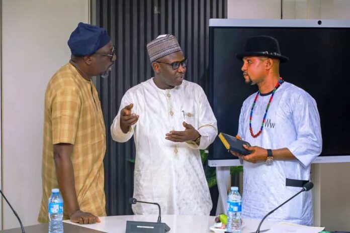 Secretary to the Government of the Federation, Sen. George Akume, fnim, CON, represented by the Permanent Secretary overseeing General Services Office, Mohammed Sanusi Danjuma, receives in audience members of Niger Delta Progressive Youth Leadership Foundation, led by its President, Chief Diplomat Adam Ogomugo Marbo, on Wednesday, 13th August, 2025 in Abuja.