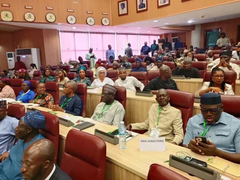 Cross Section of Directors from the Ministry of Regional Development during the inauguration of Board Members of the NCDC, SWDC AND SSDC held in Abuja