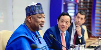 The Minister of Agriculture and Food Security, Sen Abubakar Kyari during the High-Level Meeting in Rome, Italy