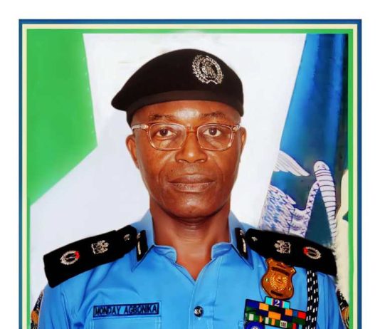 Commissioner of Police of Edo State, CP Monday Agbonika, fdc