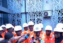 Dr. M.B. Shehu, addressing journalists in Asaba Delta State