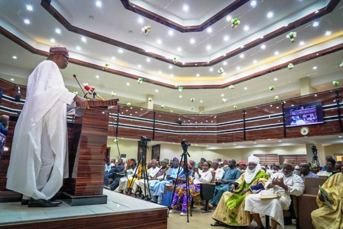 Dr. Iziaq Adekunle Salako Honourable Minister of State for Health & Social Welfare Dr. Iziaq Adekunle Salako delivering his key note address at the Ministerial Press Briefing Commemorating the 2025 African Traditional Medicine Day, inside the Education Auditorium, Federal Secretariat, Abuja.