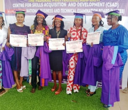 Federal Polytechnic Graduates Maiden Set Of Artisans Under NSQT