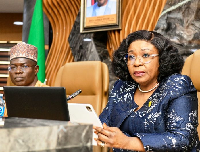 HCSF Inaugurates ONCE-Knowledge System Steering Committee HCSF, Mrs Didi Esther Walson-Jack, OON, mni, delivering her address at the inauguration of the committee