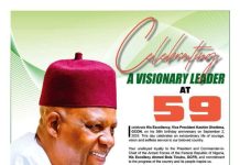 Honourable Minister of Agriculture and Food Security, Senator Abubakar Kyari, CON, celebrates His Excellency,Vice President Kashim Shettima, GCON, at 59.