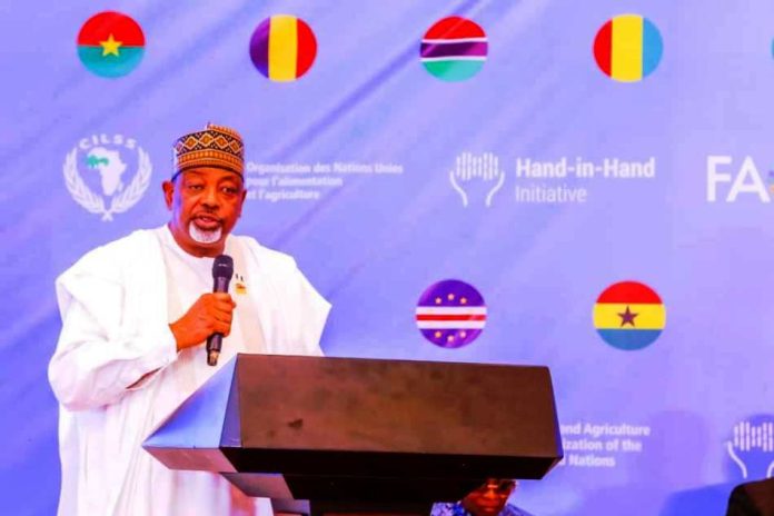The Minister of Agriculture and Food Security, Sen. Abubakar Kyari, during the investment forum meeting, Abuja.
