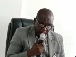 Representative of the Permanent Secretary MPR and Director of Midstream and Downstream, Mr. Mohammed Mohammed Abubakar speaking during the inauguration ceremony of the Plan Implementation Committee to drive the National Development Plan (2026 - 2030) in Abuja.